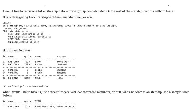JOIN three tables + GROUP_CONCAT when there's data + all the rest of the first table смотреть онлайн