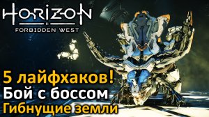 Horizon Forbidden West | Бой с боссом | Гибнущие Земли | 5 лайфхаков