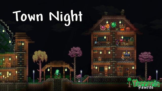 Terraria Rewrite - Town Night смотреть онлайн