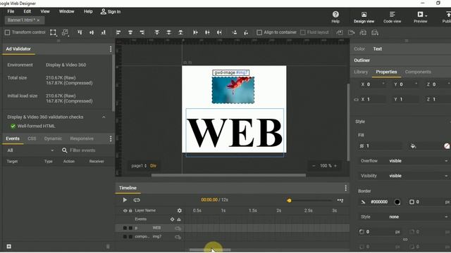 Animating opacity from 0 to 1 between two keyframes - Google Web Designer смотреть онлайн