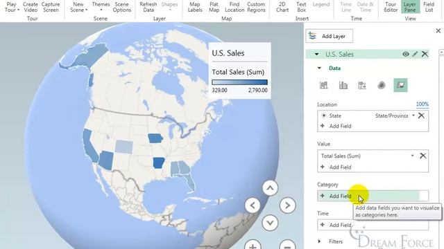 Microsoft Excel 2016: 3D Map смотреть онлайн