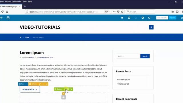 Button element - XTRA WordPress Theme смотреть онлайн