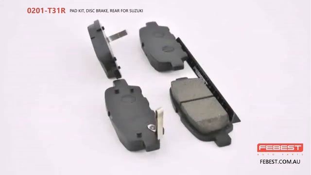 0201-T31R PAD KIT, DISC BRAKE, REAR FOR SUZUKI смотреть онлайн