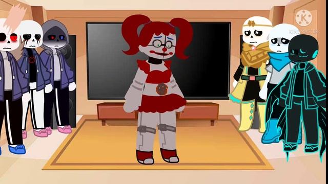 •Sans aus React to my Afton Kid Designs• part 2 • Elizabeth Afton • смотреть онлайн