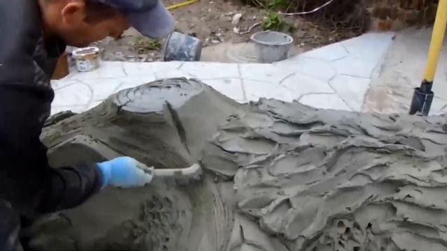 Кора дерева из арт бетона. Мастер класс. смотреть онлайн