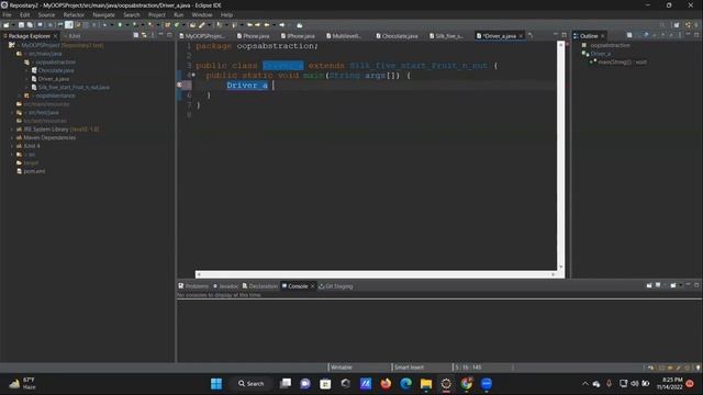 Abstraction in Java || Abstraction in Eclipse || Application in eclipse || Ep 5 смотреть онлайн