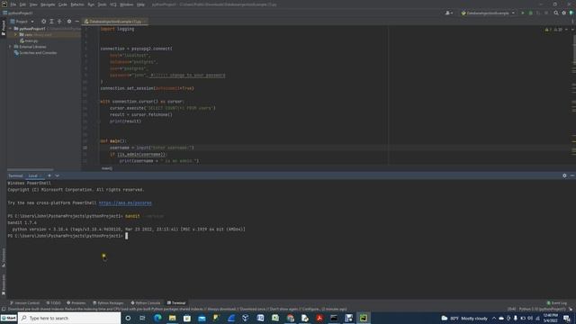 Bandit installation with Pycharm | Bandit - Risk Assessment for PYTHON | Bandit -Source Code Securi смотреть онлайн