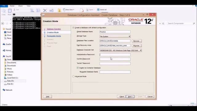 Free download and Installation of Oracle 12c on windows 8.1 and create database смотреть онлайн