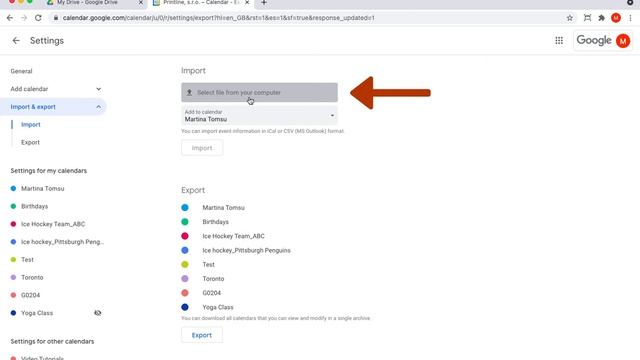 How to import and export events in Google Calendar? смотреть онлайн