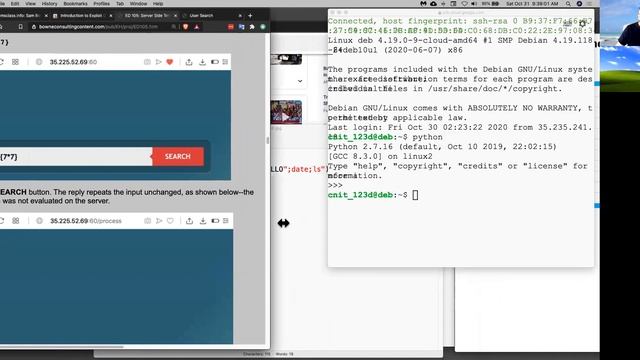 CMD & SSTI Injection смотреть онлайн