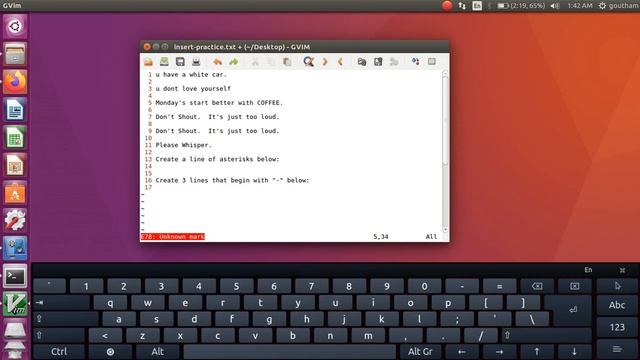 vim editor: delete undo redo commands in vi editor lec3 смотреть онлайн
