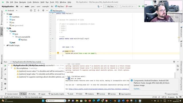Android Apps com Java e Kotlin - Aula 10 If e else if statments смотреть онлайн