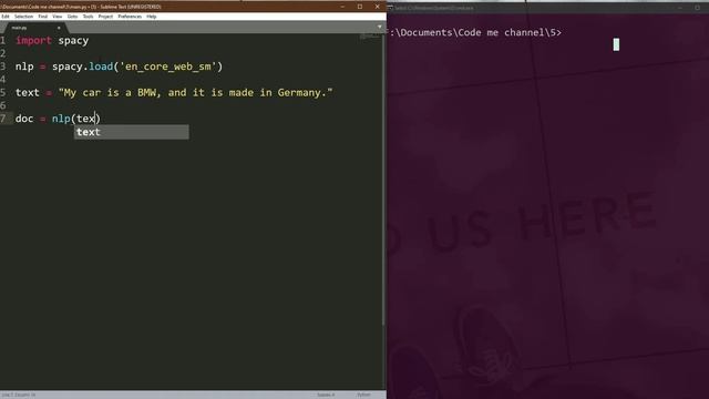 NER (name entity recognition) using spacy смотреть онлайн