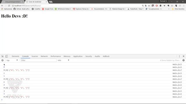 Curso de JavaScript -Metodo For each смотреть онлайн