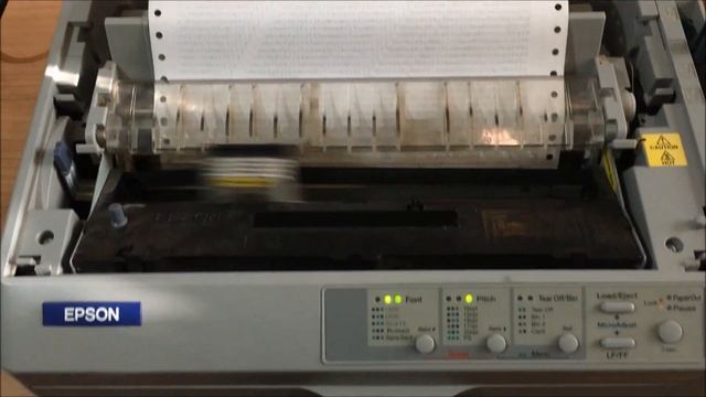 How to print a self test on an Epson FX 890 dot matrix printer смотреть онлайн