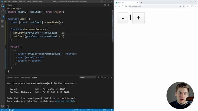 Learn useState In 15 Minutes - React Hooks Explained смотреть онлайн