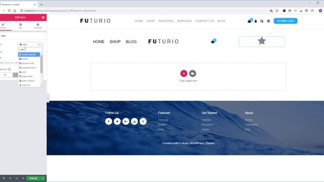 Custom Header with Elementor - Futurio смотреть онлайн