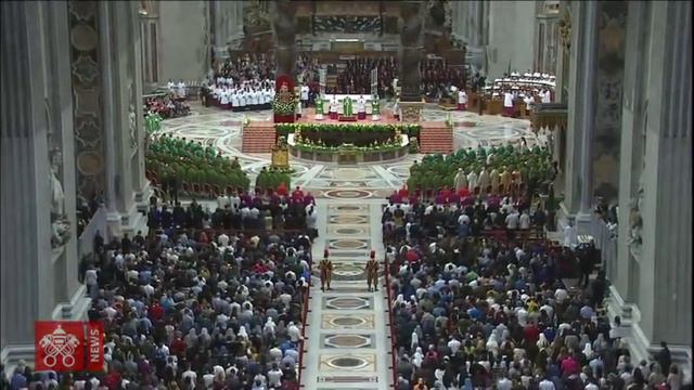 Pope Francis - St. Peter’s Basilica- Closing Mass Synod of Bishops 2018-10-028 смотреть онлайн