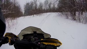 Лыжня снегоходом