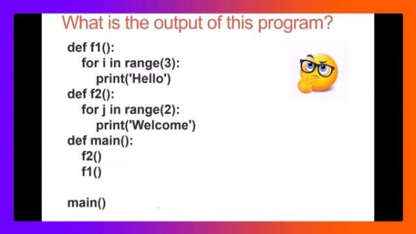Python FUNCTIONS Part-1 Intro Void Parameters
