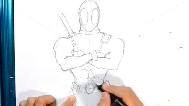 How to Draw Deadpool / Рисуем Дэдпула! / DA смотреть онлайн
