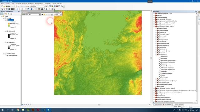 ArcGIS 10 - № 24. Создание рельефа смотреть онлайн