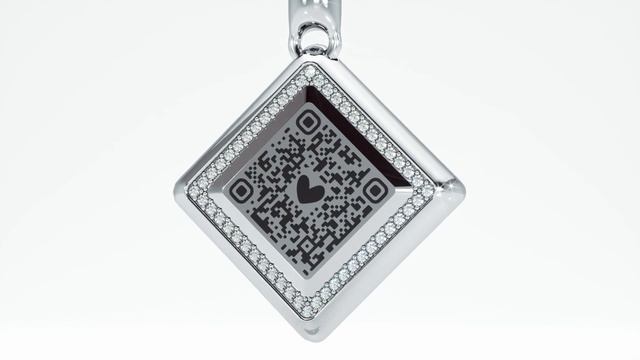Оригинальный золотой кулон QR-код смотреть онлайн
