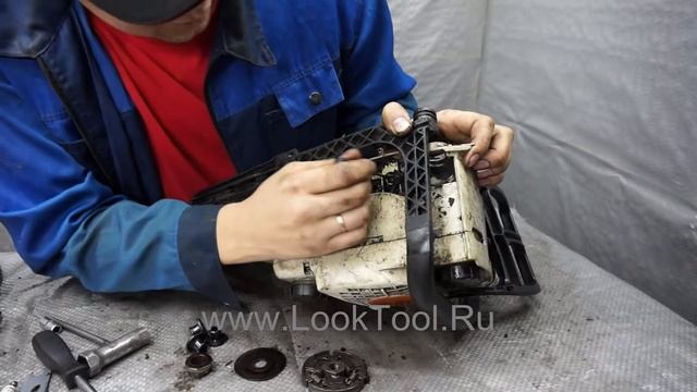 Маслонасос на БЕНЗОПИЛЕ ШТИЛЬ замена для новичков от а до я!!!!!!!!! смотреть онлайн