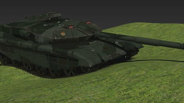 Battle Tank created by the program 3ds MAX. Модель танка выполненного в программе 3D Max смотреть онлайн