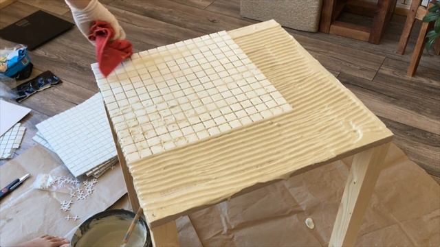 Журнальный столик - мебель своими руками с нуля. Стол из плитки. Tile Table DIY смотреть онлайн