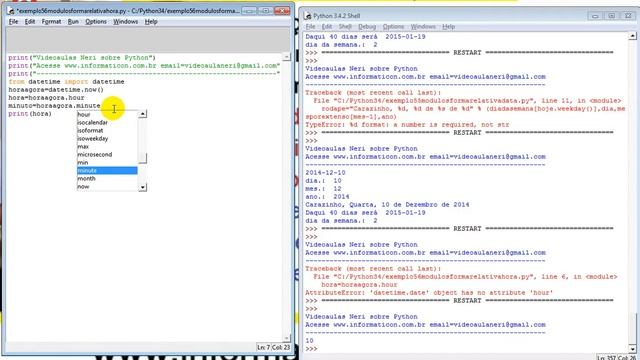 aula 5888 python datetime hora hour minute second смотреть онлайн