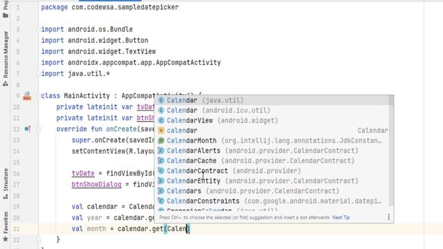 How to implement DatePickerDialog Box in android app using Kotlin | datepickerdialog | Android смотреть онлайн