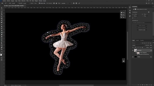 ? DEFORMAR Imagen en Photoshop - Deformación de posición libre смотреть онлайн