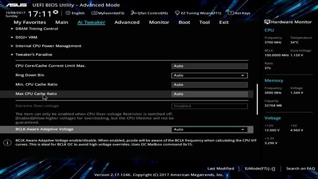 ASUS Prime Z370-A BIOS Overview