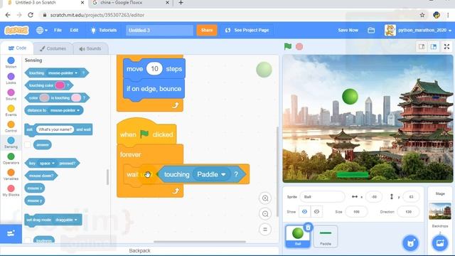 #Scratch 3 Test Lesson 3.5 Второй скрипт шарика смотреть онлайн