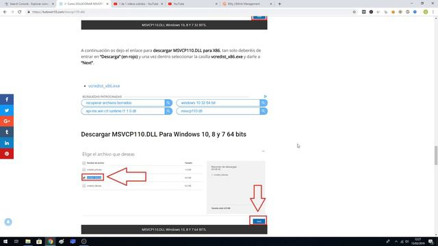 💻🔨 Como SOLUCIONAR ERROR MSVCP110.DLL En Windows 10, 8 y 7 FÁCIL Y RÁPIDO 😎 2024 смотреть онлайн