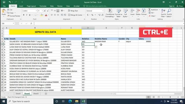 MS EXCEL - SEPERATE CELL DATA смотреть онлайн