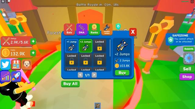 КУПИЛ БИТУ ЗА 999,999,999 И ТАЛ ТОП 1 ЗА 10 МИНУТ В СИМУЛЯТОРЕ БИТЫ! Bat Simulator смотреть онлайн