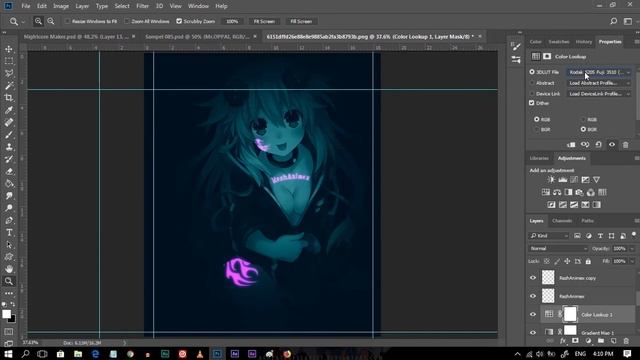 Speed Design anime for photoshop | Glow Effect | смотреть онлайн