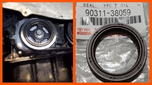 Замена сальника КОЛЕНВАЛА. 1ZZ-FE, Toyota Opa