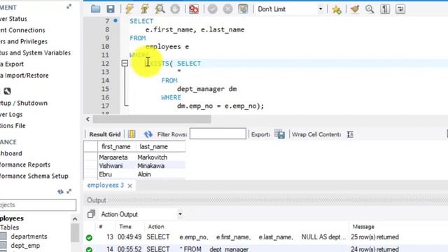 090 SQL Subqueries with EXISTS NOTEXISTS Embedded Inside WHERE смотреть онлайн