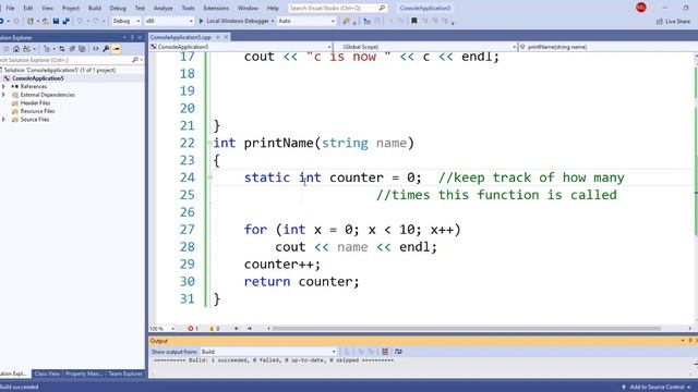 COSC 1436, Global, local , static variables; default parameters смотреть онлайн