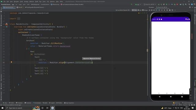 Part 10 : Android Jetpack Compose Master Course Row and Column смотреть онлайн