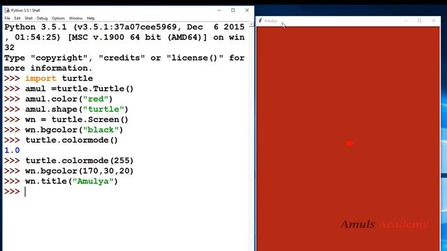 Python Turtle Graphics - bgcolor() | title() | bgpic() смотреть онлайн