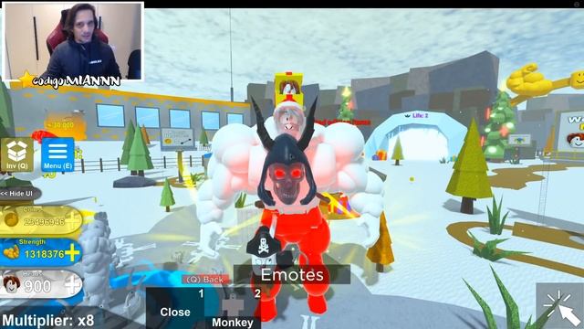 ¡Consigo el MEGA KRAMPUS CON +1000000 DE FUERZA en ROBLOX! - Mega Noob Simulator Roblox смотреть онлайн