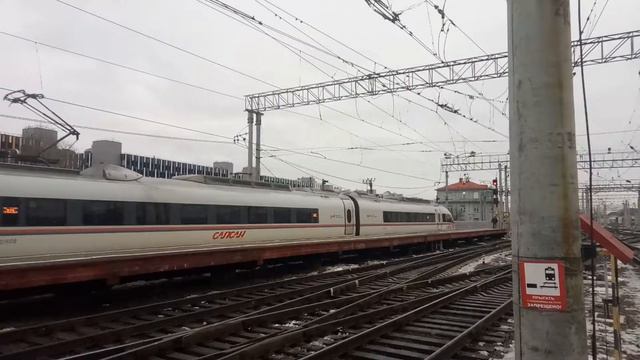 Прибытие "Сапсана", отъезд в депо электровоза ЭП2к-349 (31 декабря 2917) смотреть онлайн