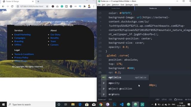 How to Create Footer With Social Media Icons Using Only HTML & CSS - CodeWithTanmay смотреть онлайн