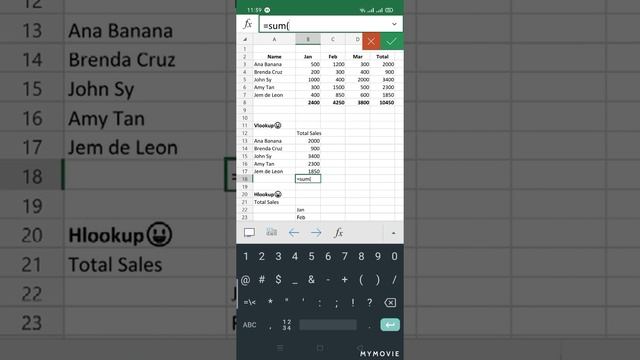 Vlookup & Hlookup using Android phone for beginners? смотреть онлайн