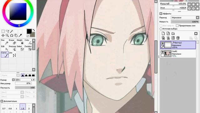 Урок Paint Tool SAI. смотреть онлайн