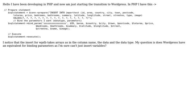 Wordpress: Using WPDB-＞Insert() смотреть онлайн